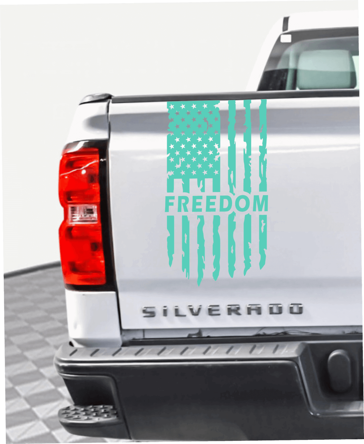 Freedom Tattered American Flag Decal - Image 9