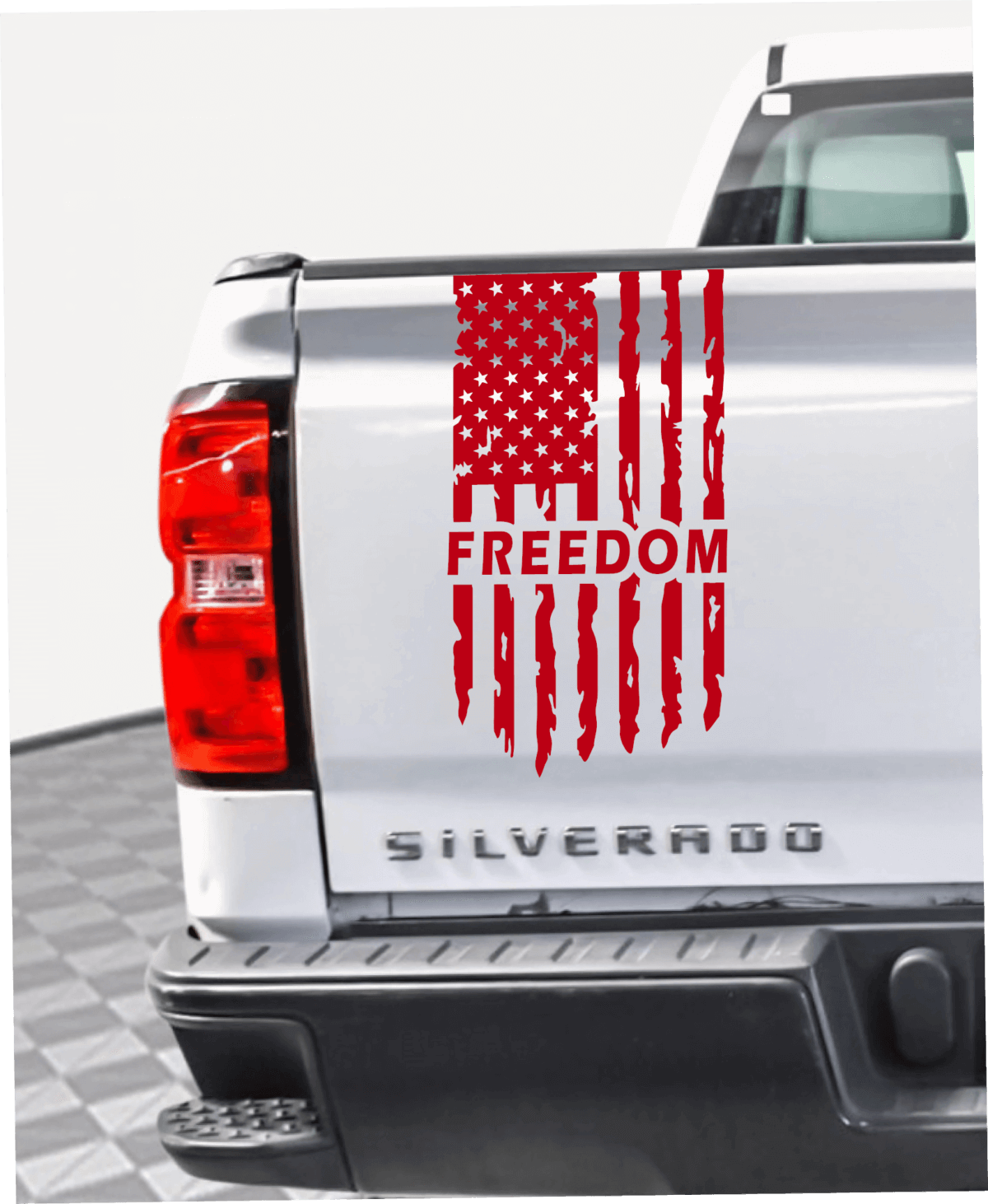 Freedom Tattered American Flag Decal - Image 7