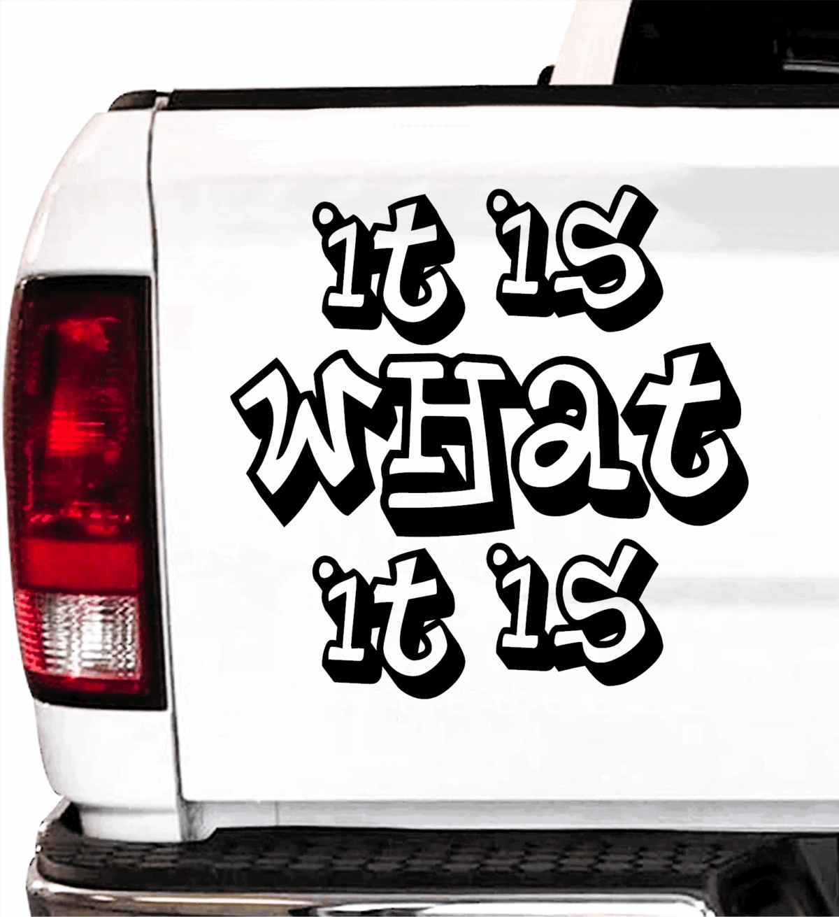 It Is What It Is Decal - Image 2