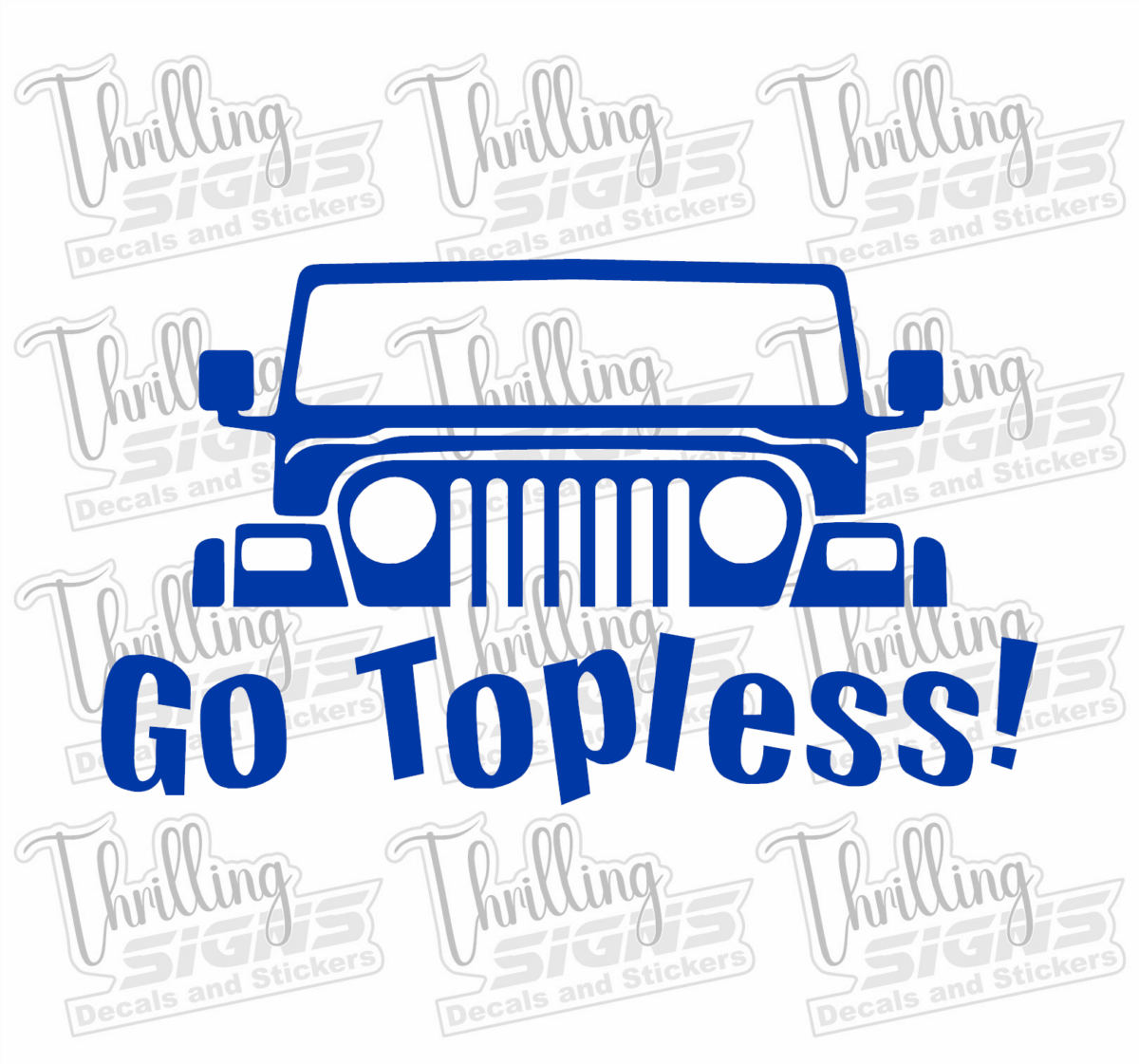 Jeep Go Topless Decal - Image 3