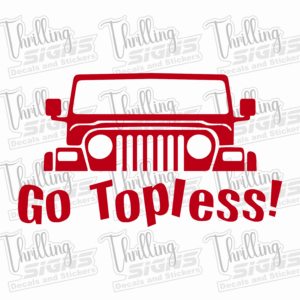 Jeep Go Topless Decal
