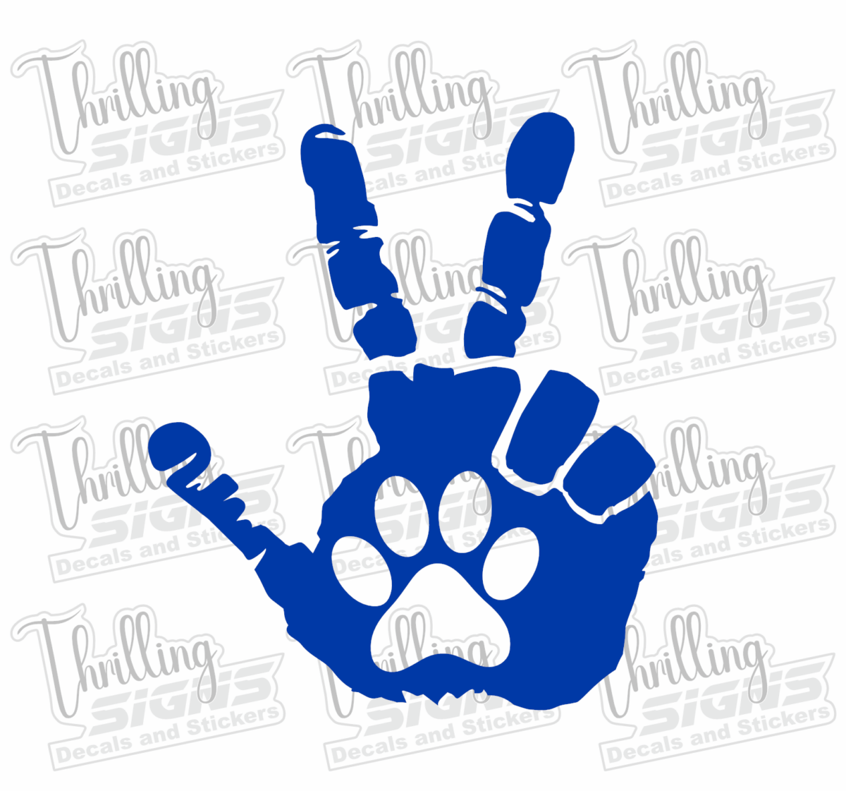 Jeep Chillin Hand Pet Decal