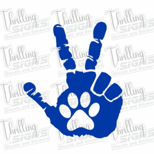 Jeep Chillin Hand Pet Decal