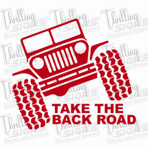 Jeep Take The Road Back Decal