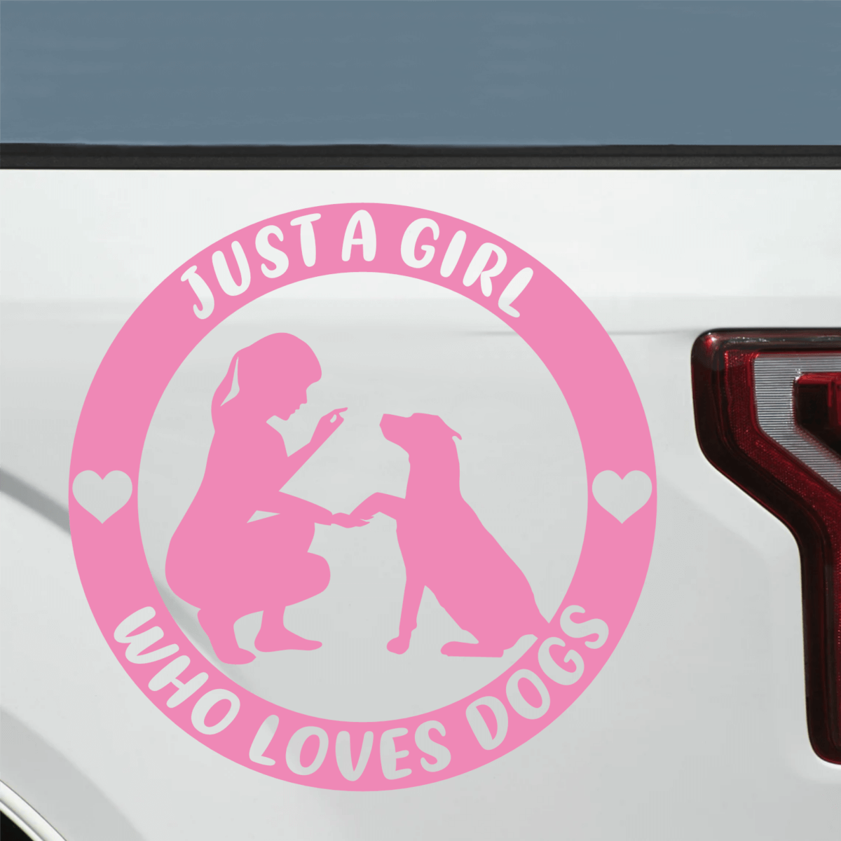 Just a Girl Who Loves Dogs Decal - Image 7