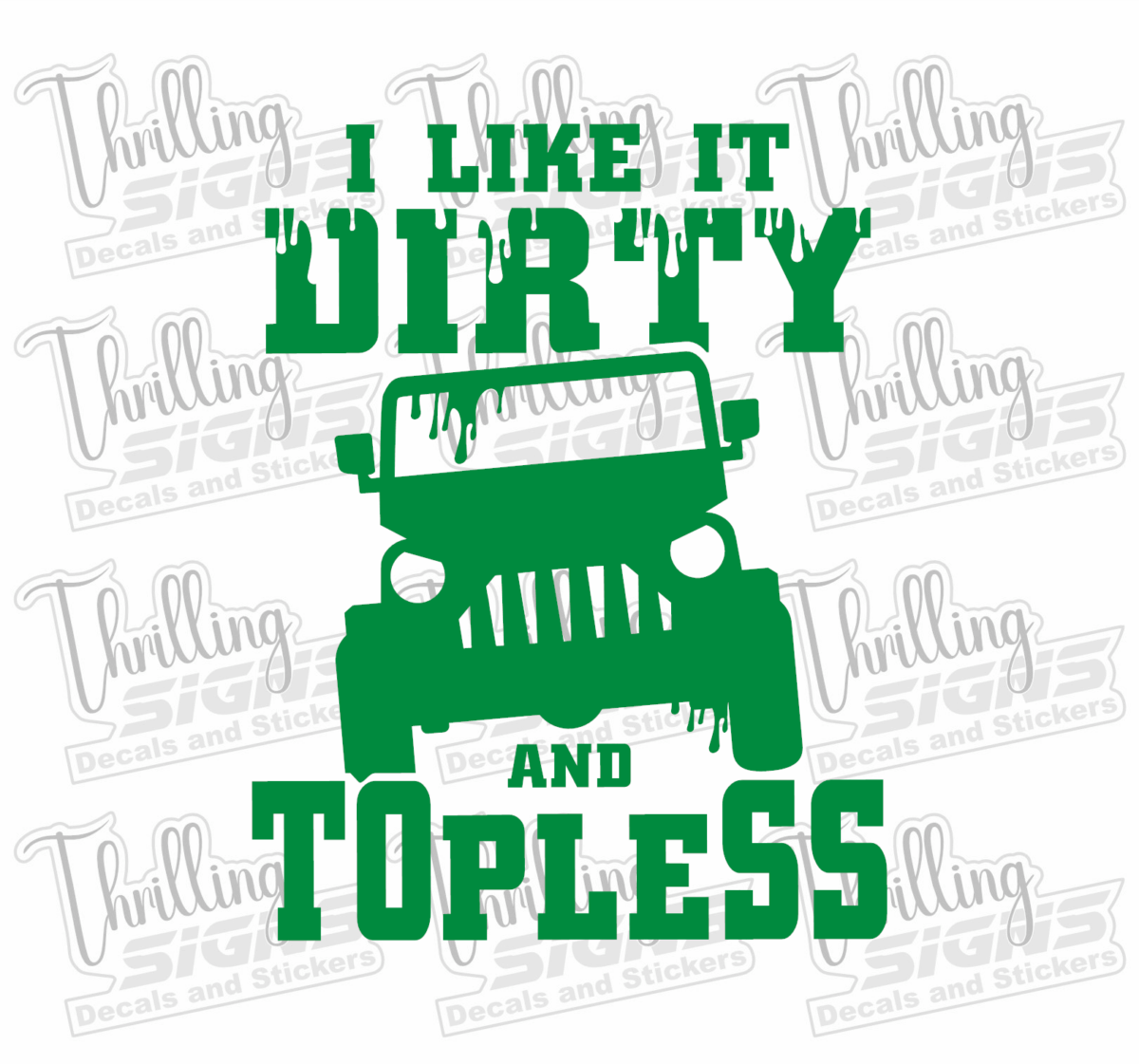 Jeep Dirty and Topless Decal - Image 4