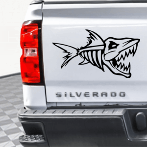 Skeleton Fish Decal