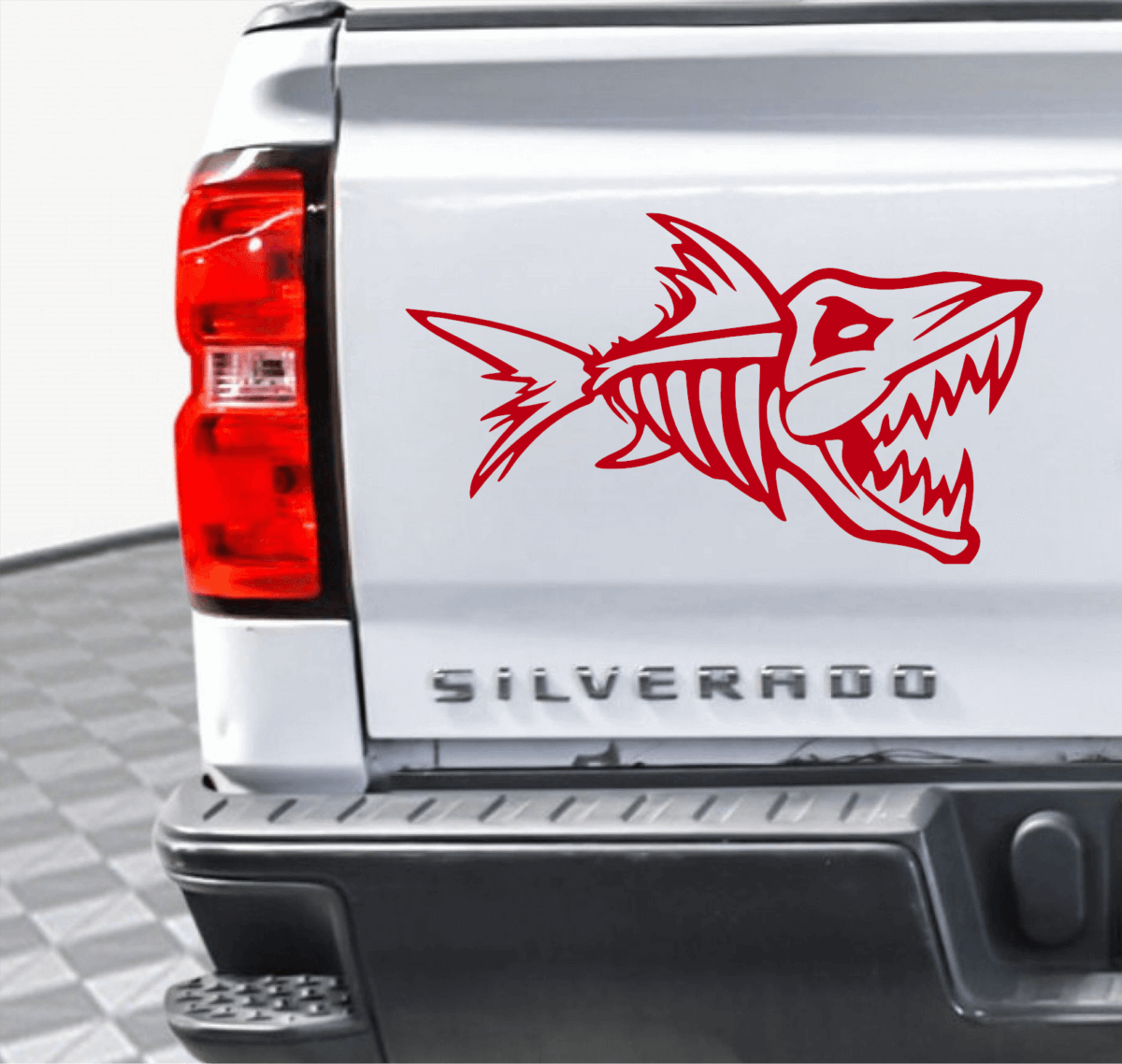 Skeleton Fish Decal - Image 3