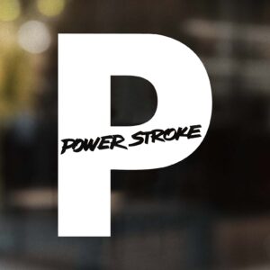 P PowerStroke Decal