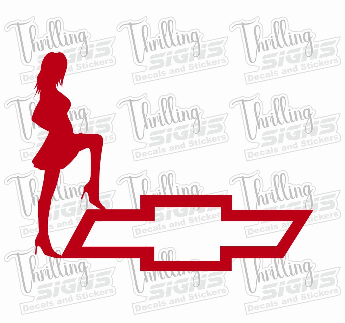 Chevy Girl Decal - Image 4