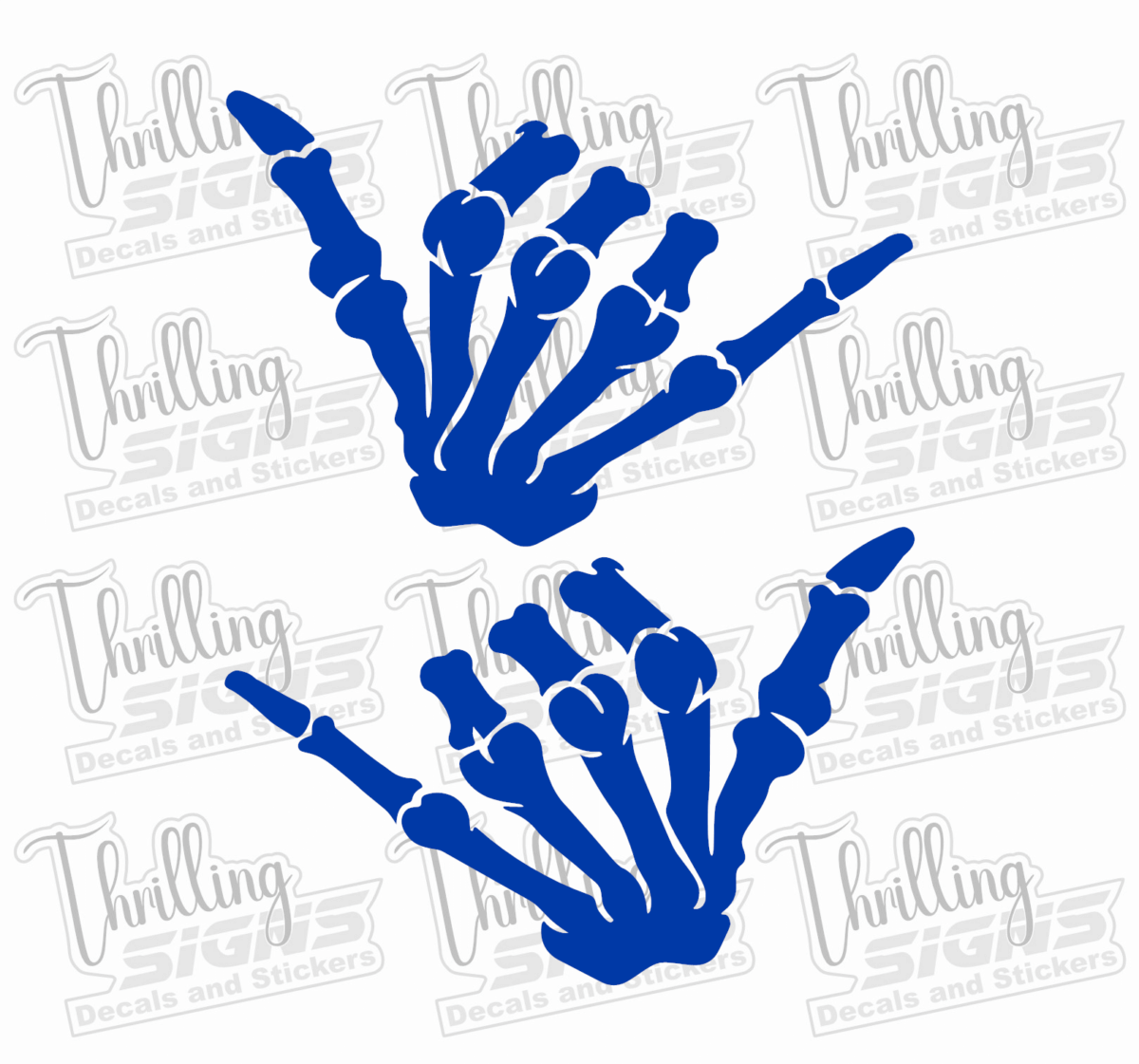 Skeleton Rock-on Hands Decal - Image 2