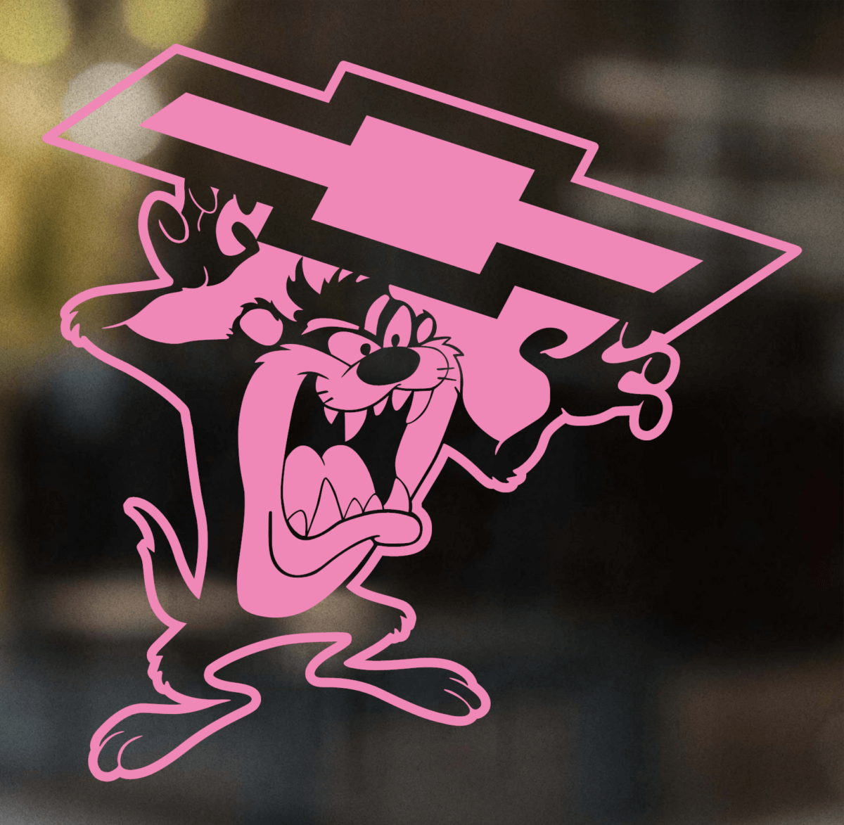 Taz Chevy Bow Tie Decal - Image 5