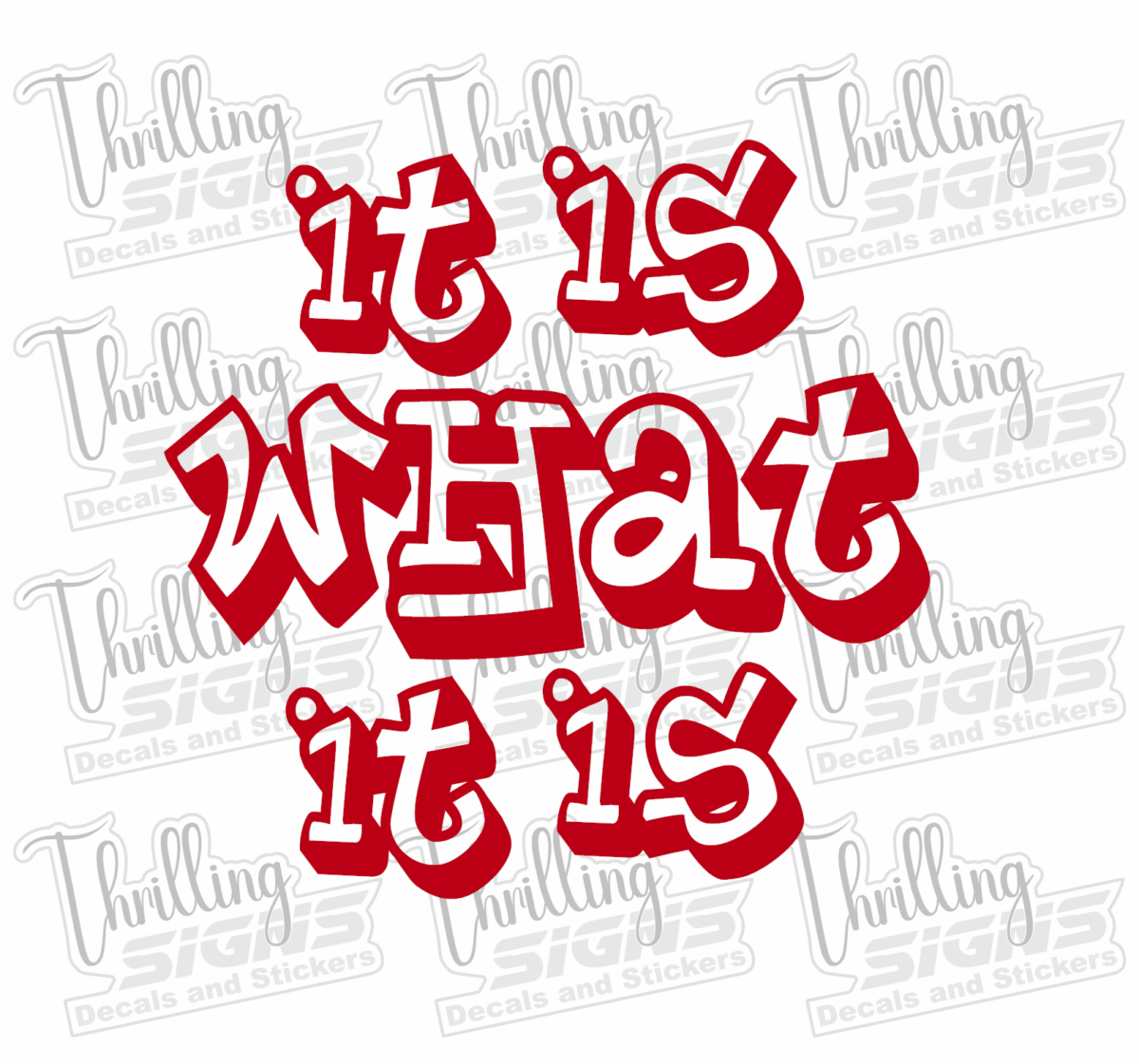It Is What It Is Decal