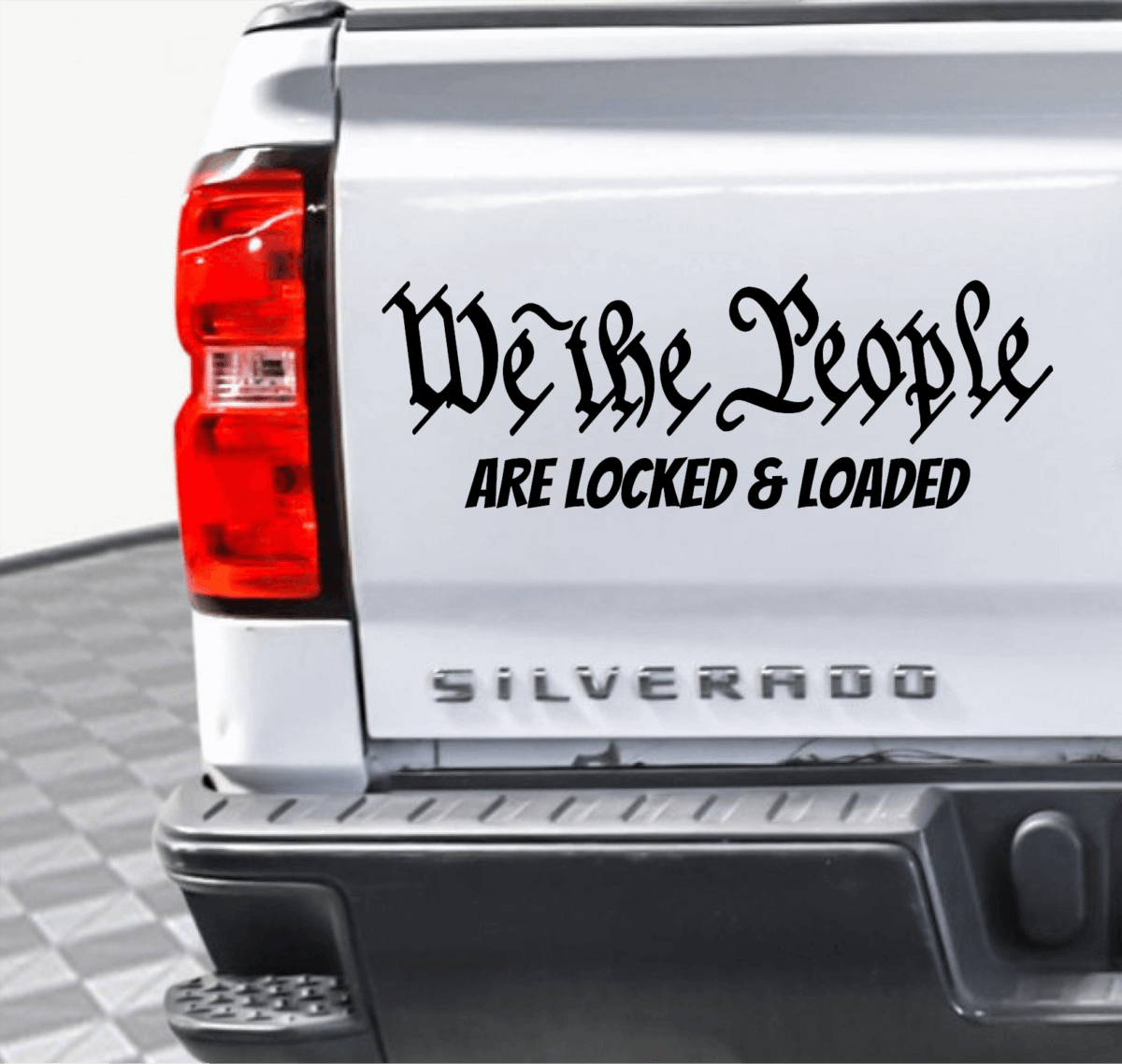 We The People Are Locked & Loaded Decal - Image 3
