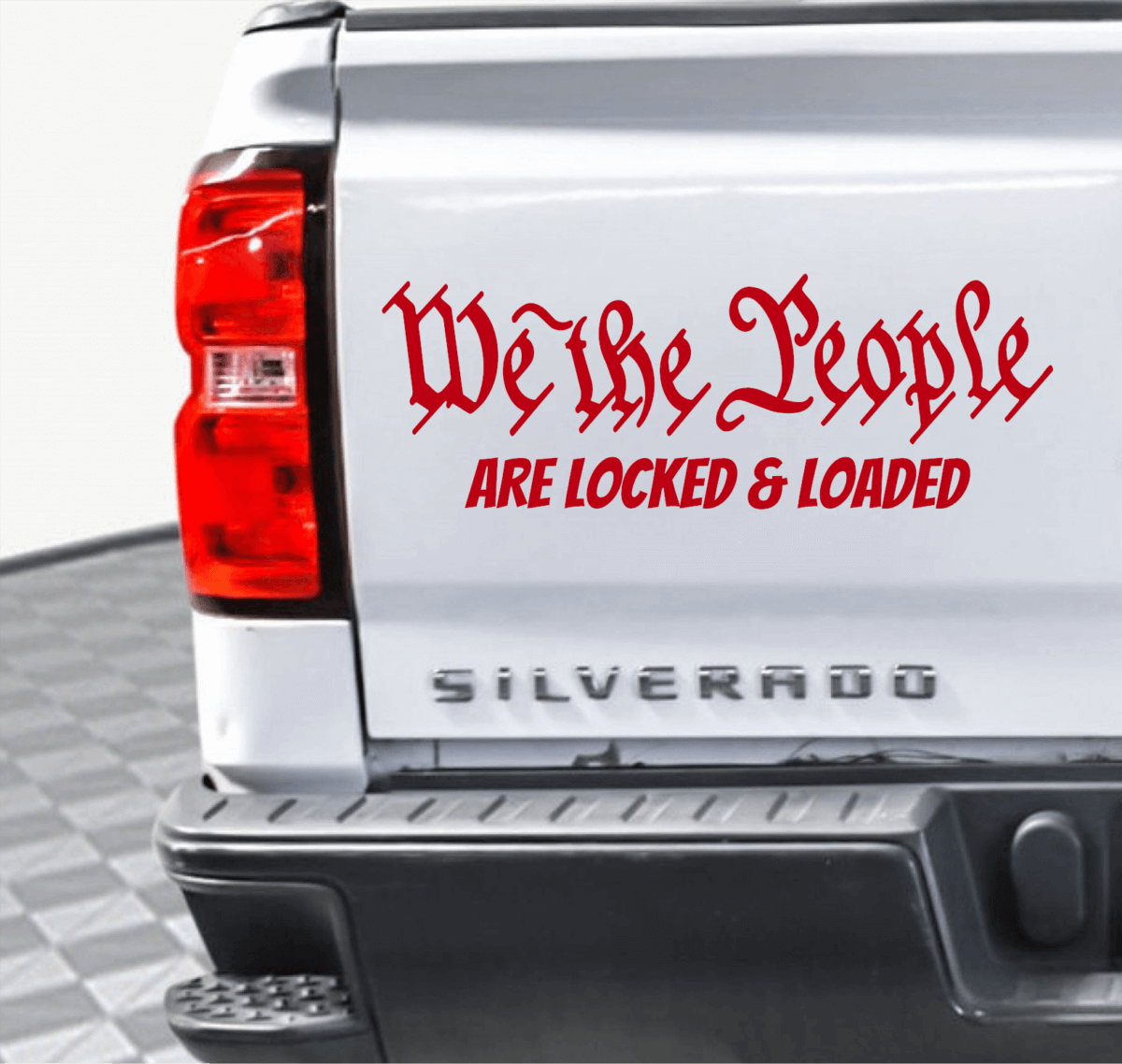 We The People Are Locked & Loaded Decal - Image 2