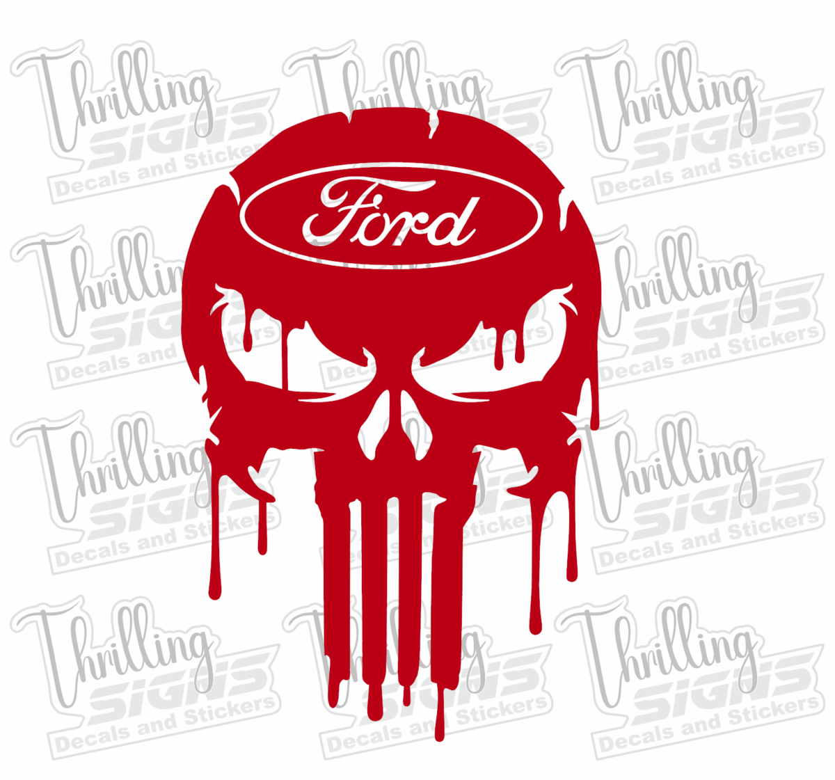 Dripping Ford Skull