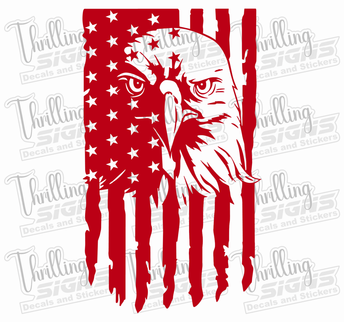 Eagle Flag Decal - Image 4