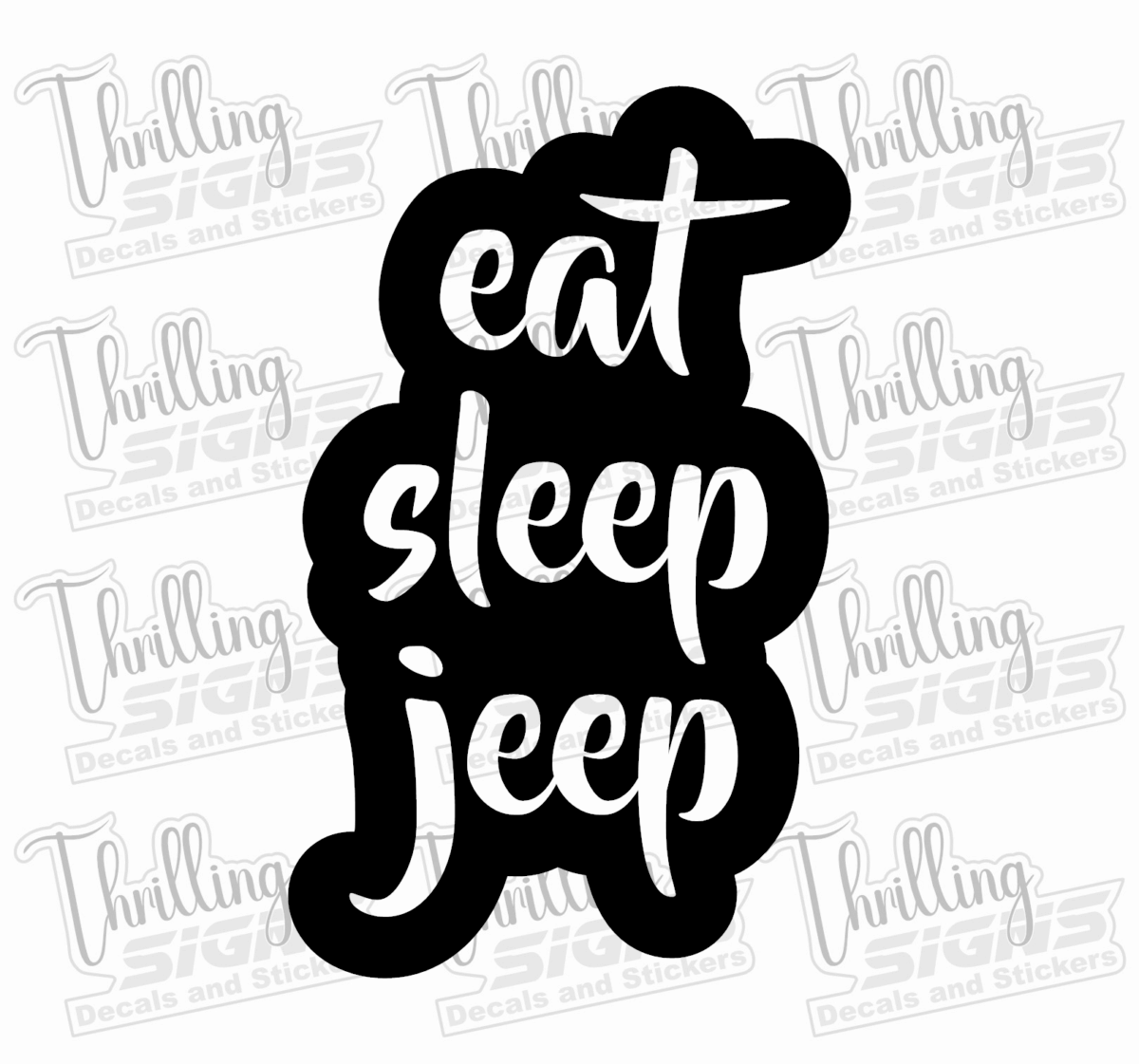 Eat Sleep Jeep Decal - Image 2