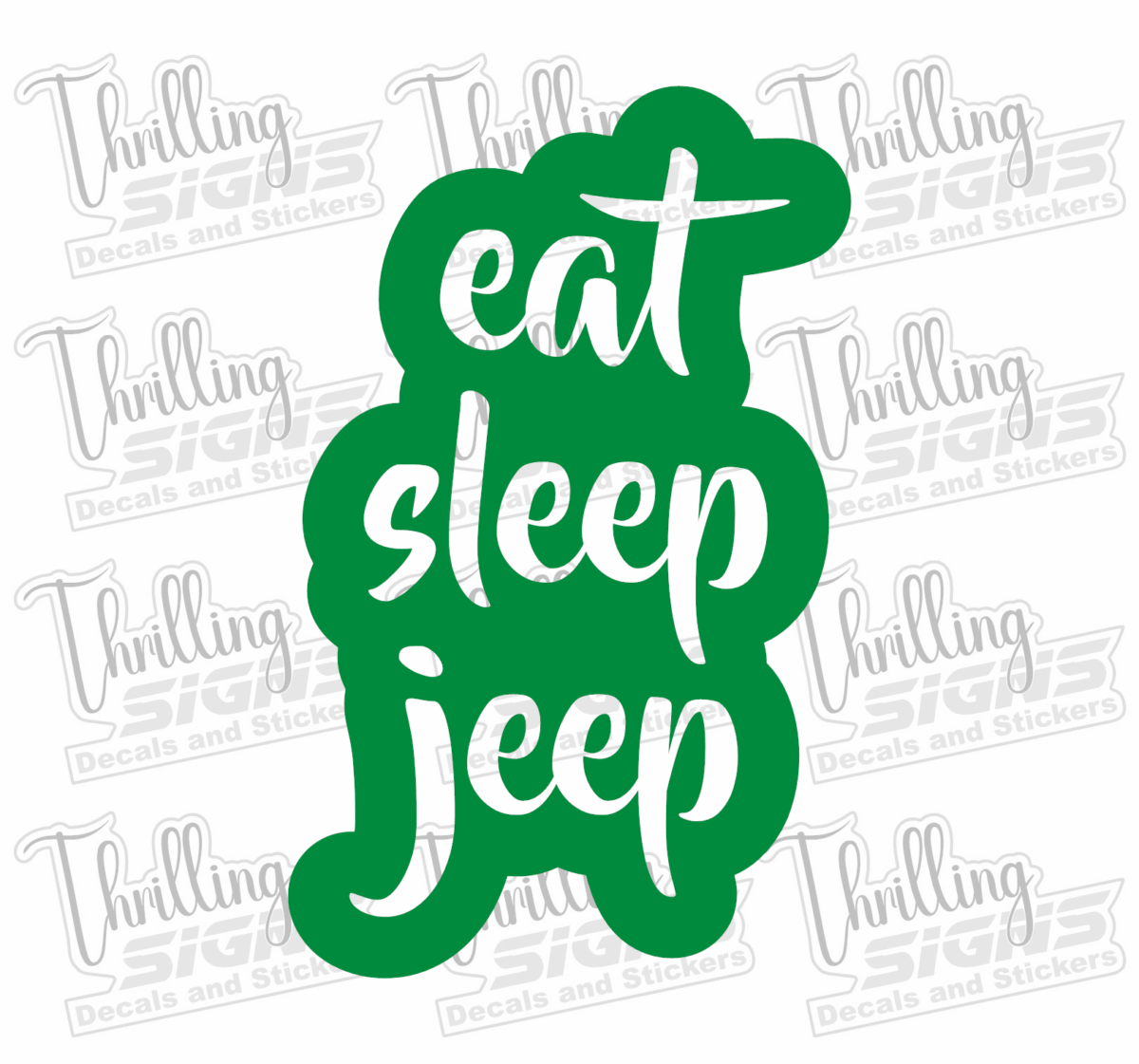 Eat Sleep Jeep Decal - Image 4