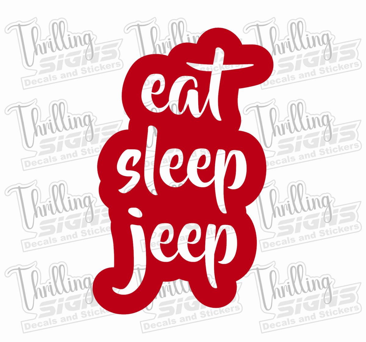 Eat Sleep Jeep Decal - Image 5