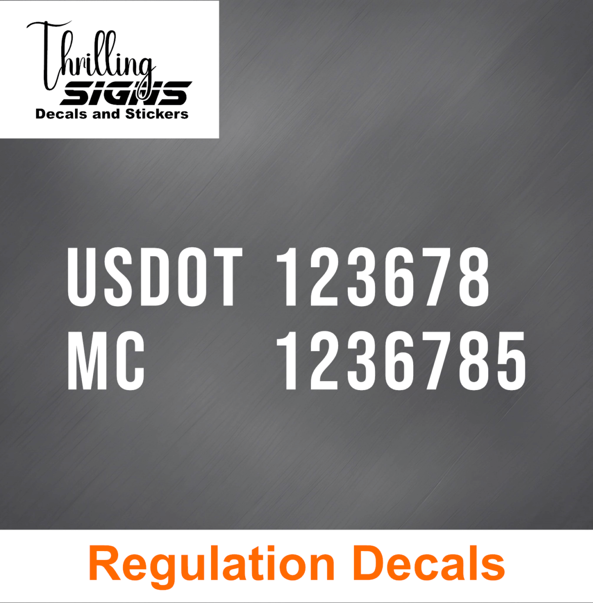 USDOT & MC DECAL - Image 2