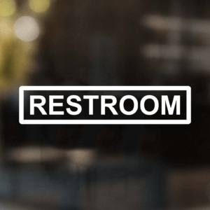 Restroom Decal