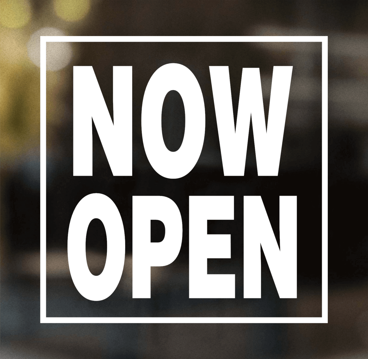 Now Open Decal