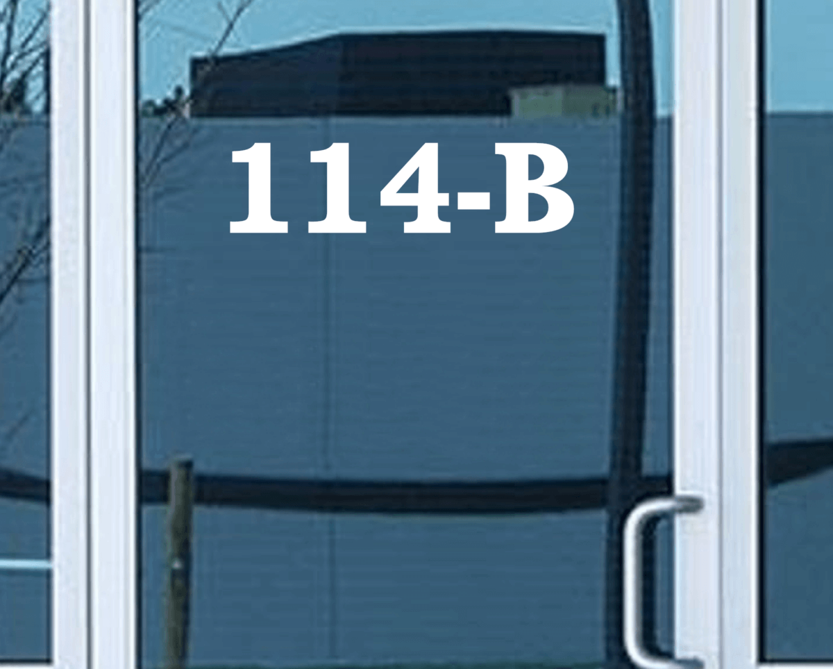 Large Modern Address Numbers Decal - Image 2