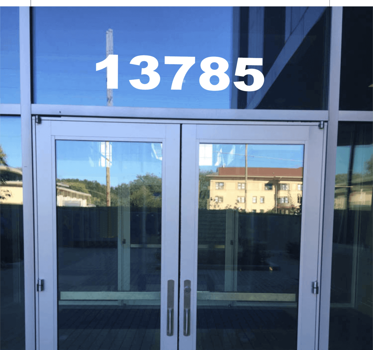 Large Modern Address Numbers Decal