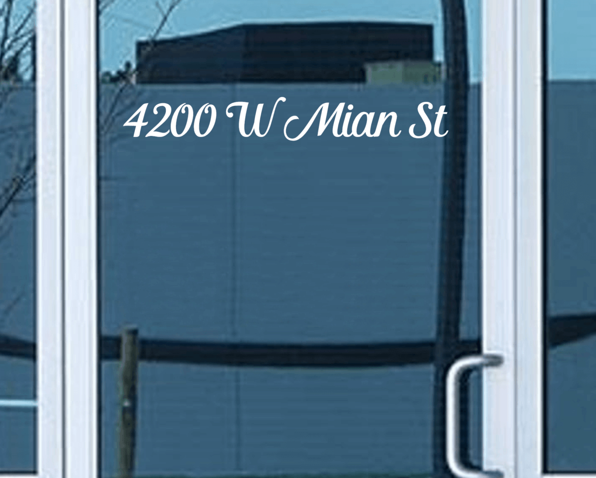 Large Modern Address Numbers Decal - Image 4