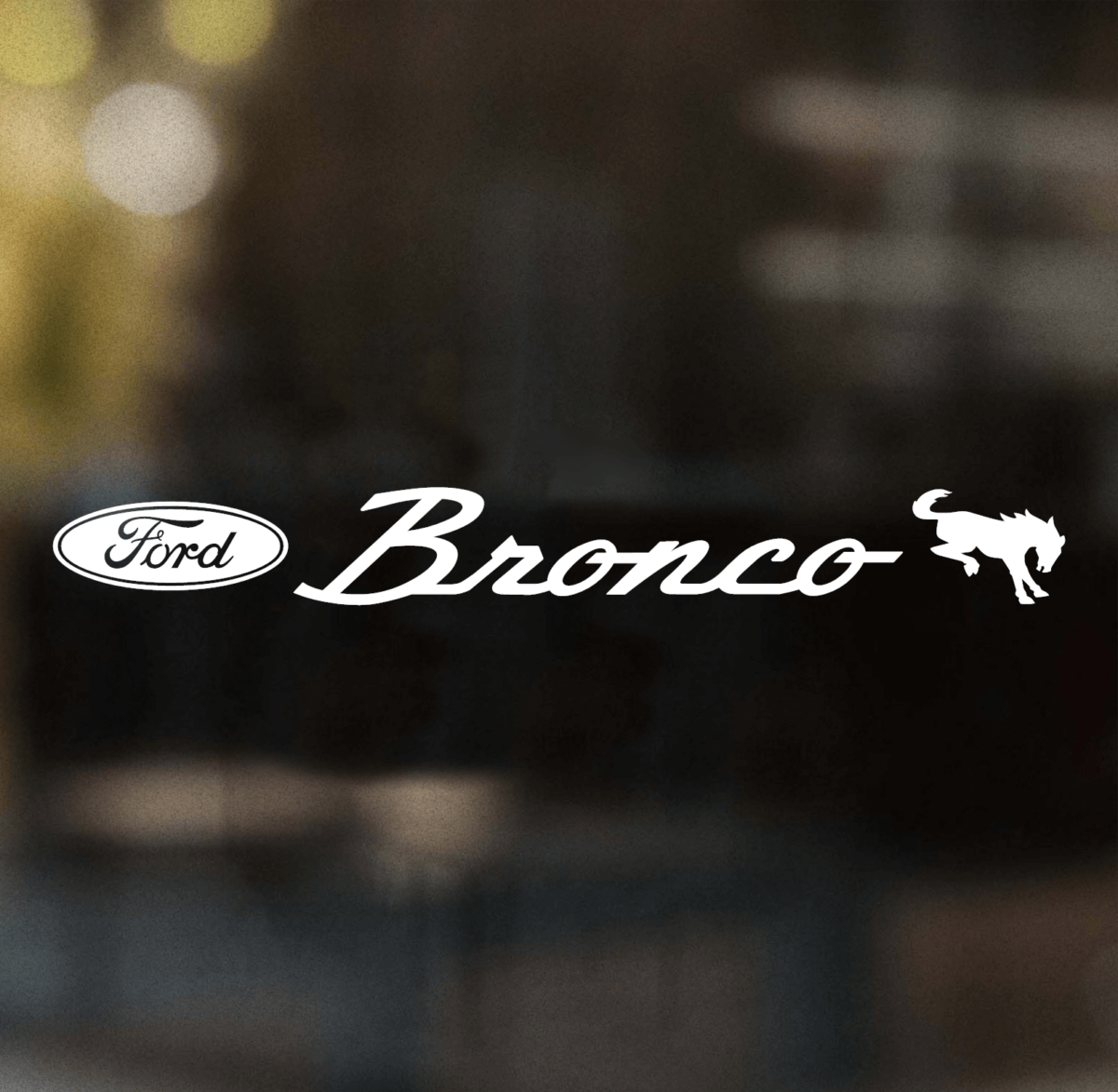 Ford Bronco Horse Windshield Banner Decal