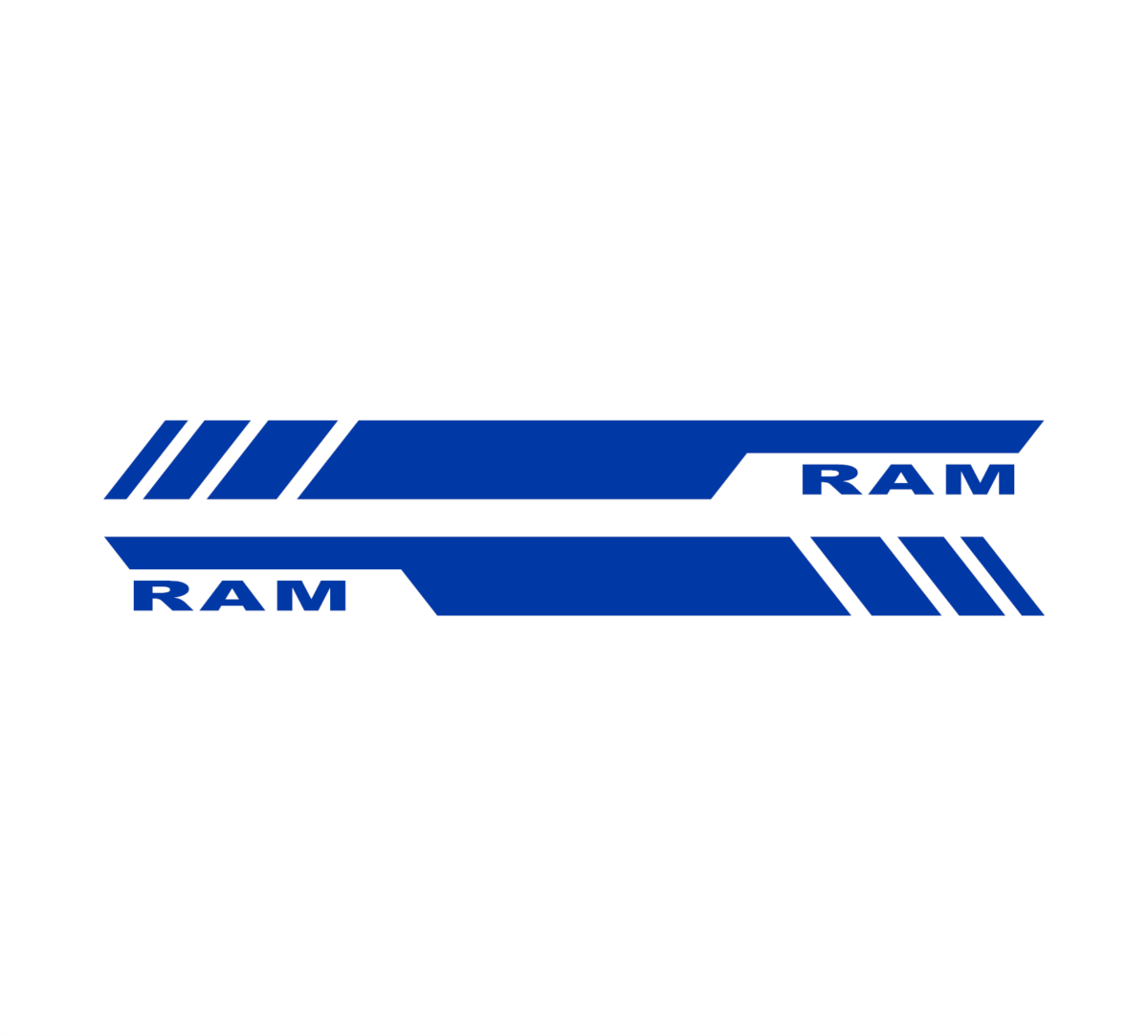 Door bed stripe ram brilliant blue