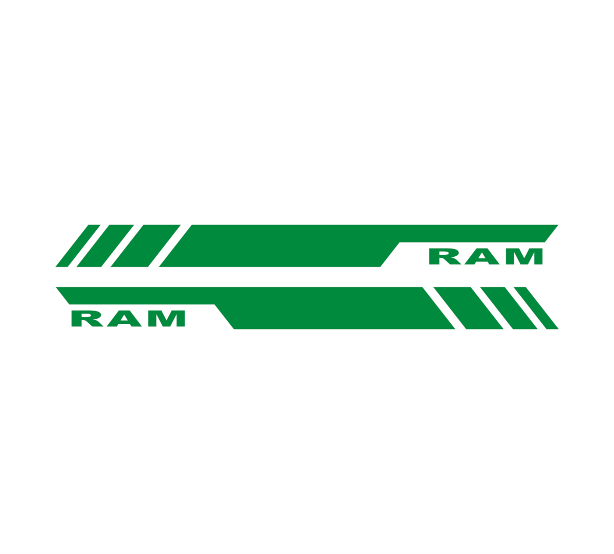 Door bed stripe ram light green