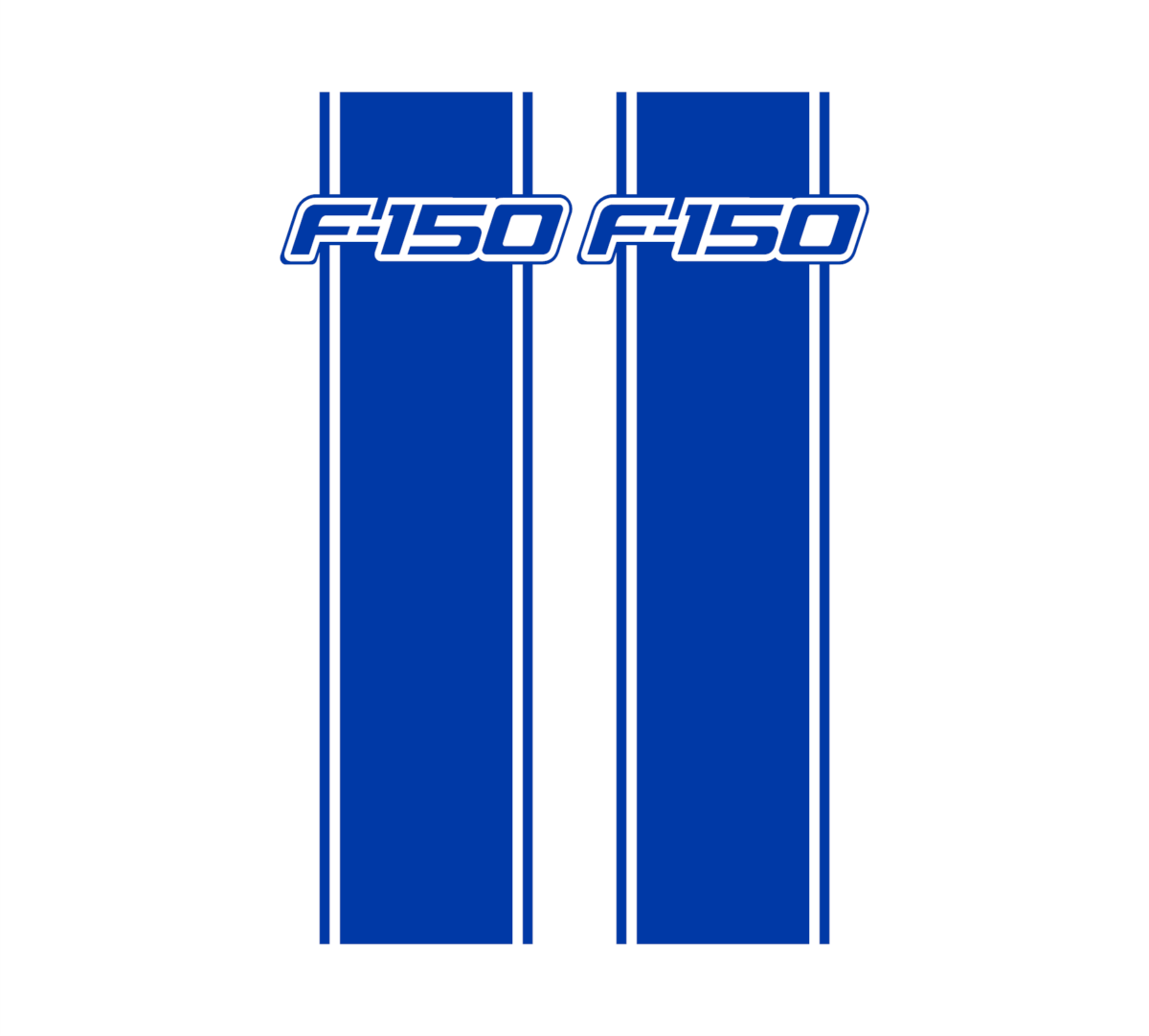 F150 bed stripe brilliant blue