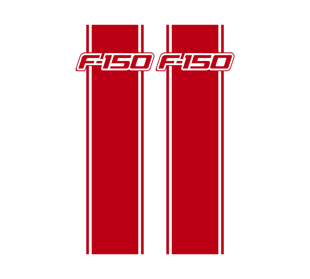 F150 bed stripe red