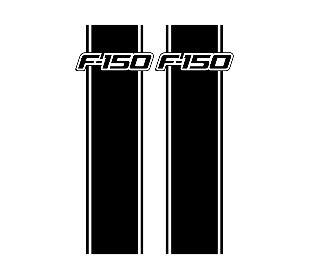 F150 bed stripe black