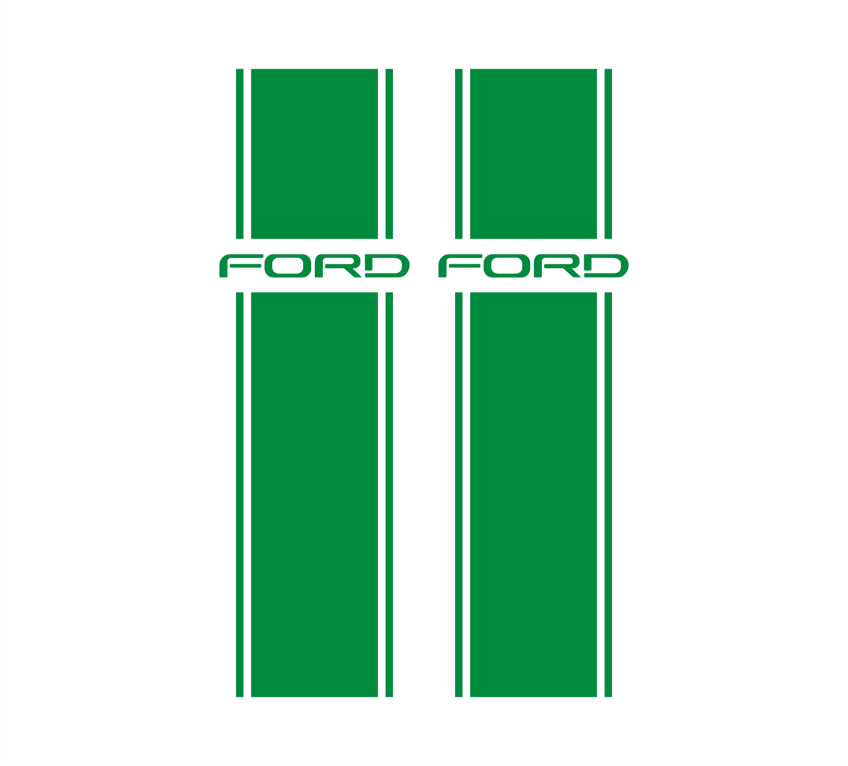 Ford bed stripe light green