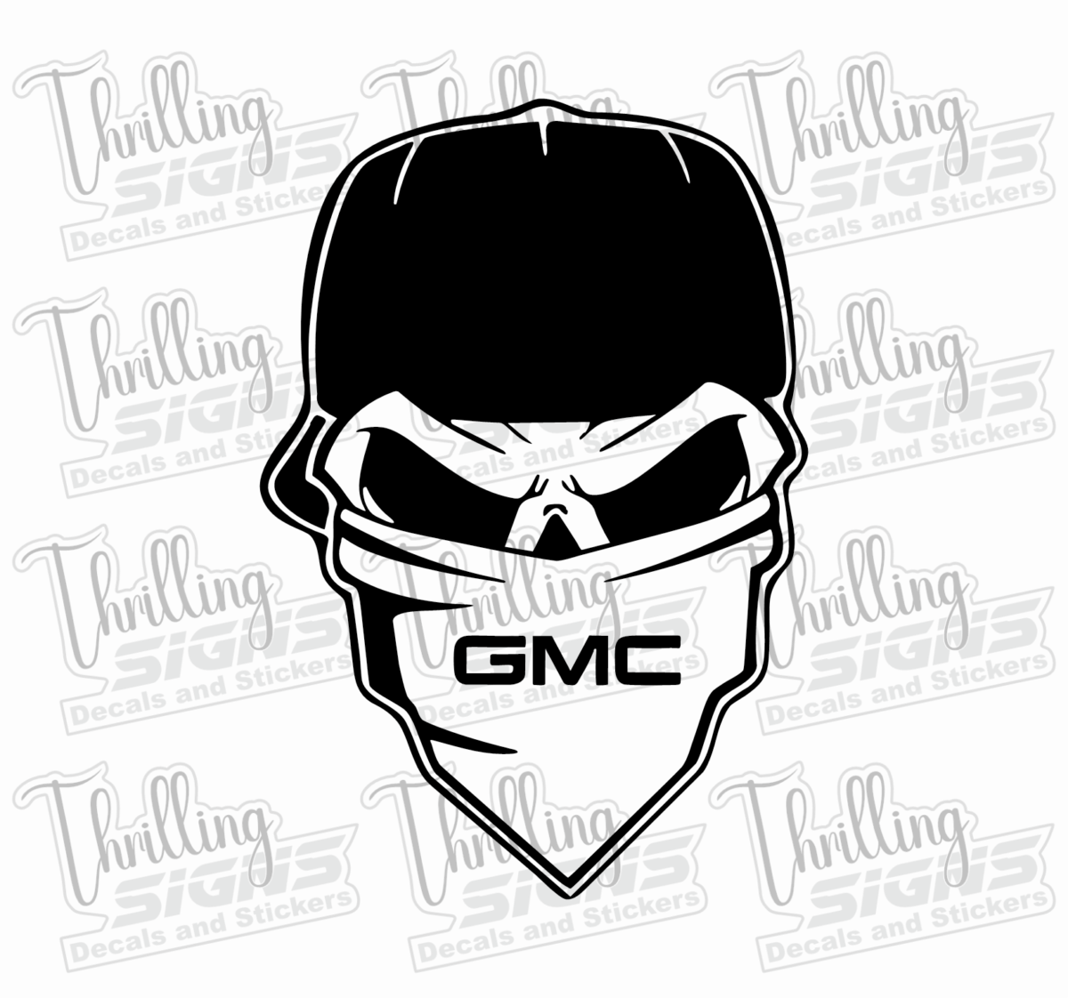 Gmc skull in cap black2