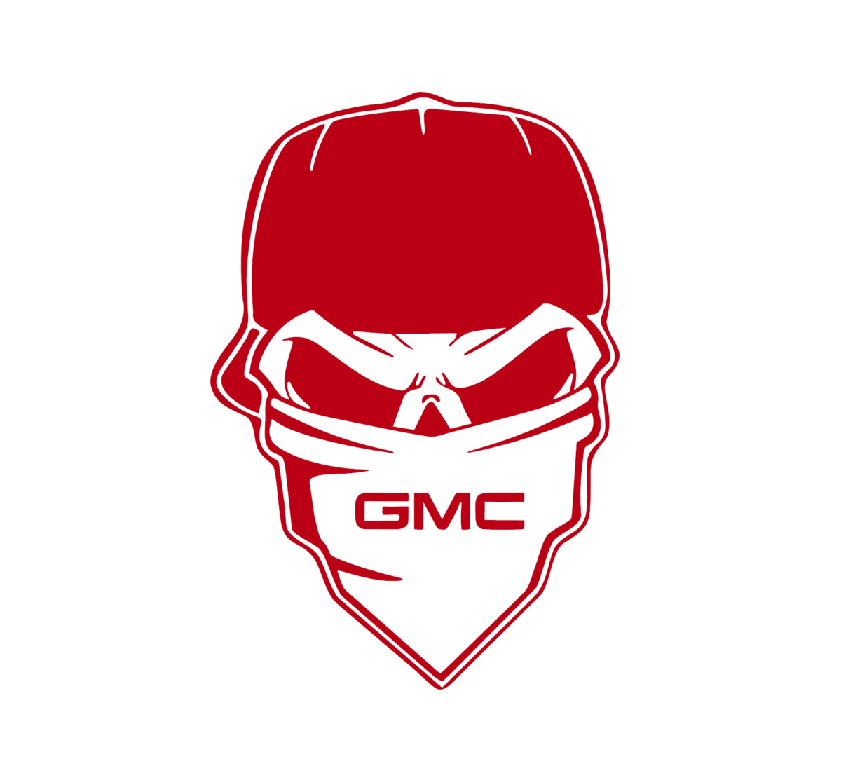 Gmc skull in cap red