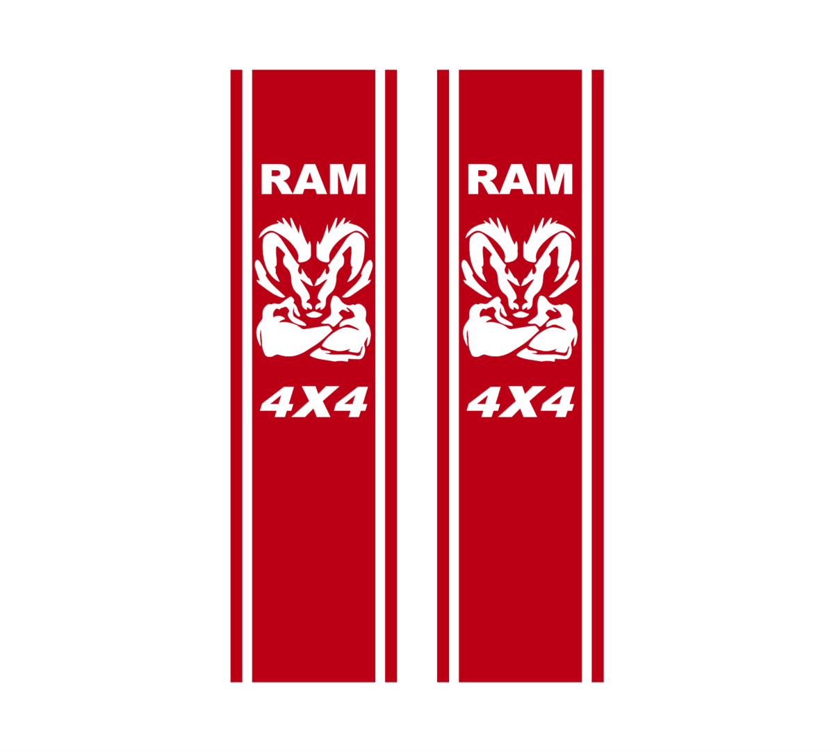 Ram 4 x 4 Truck Bed Stripe Decal - Image 2
