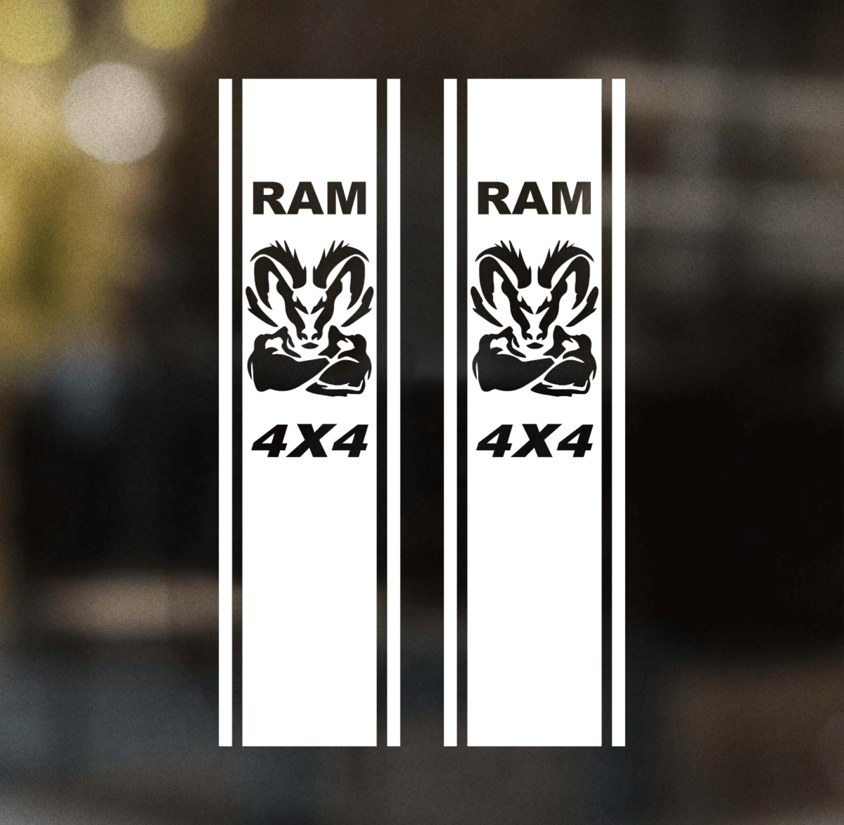 Ram 4 x 4 Truck Bed Stripe Decal