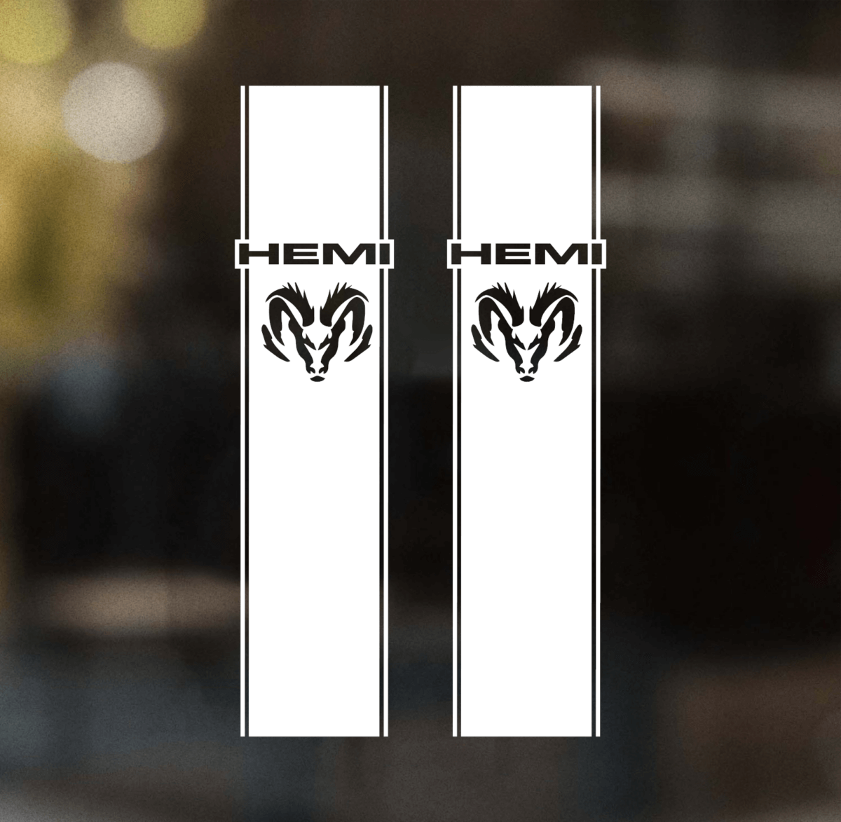 Hemi Ram 2 Truck Bed Stripe Decal