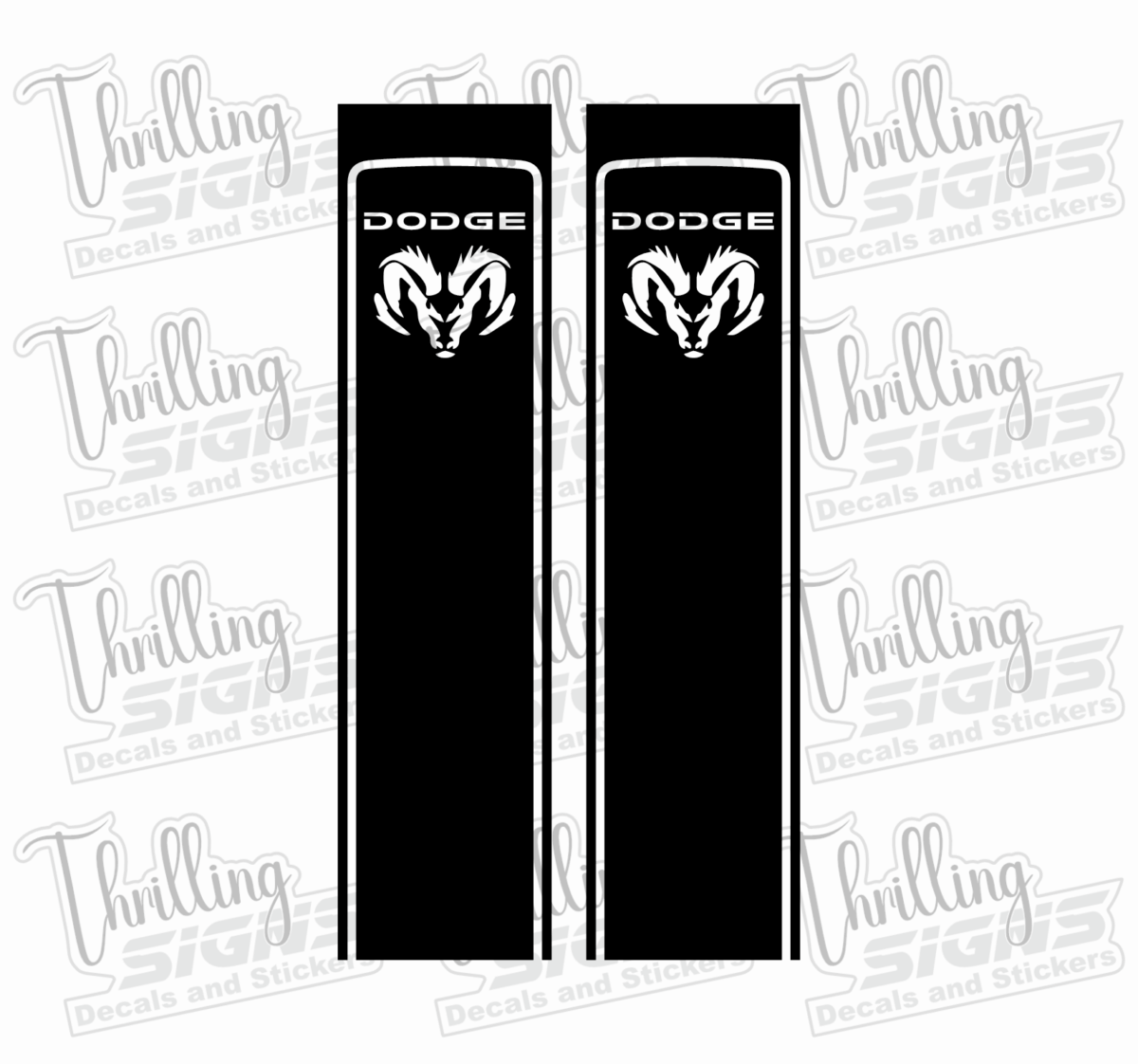 Dodge Ram Truck Bed Stripe Decal - Image 2