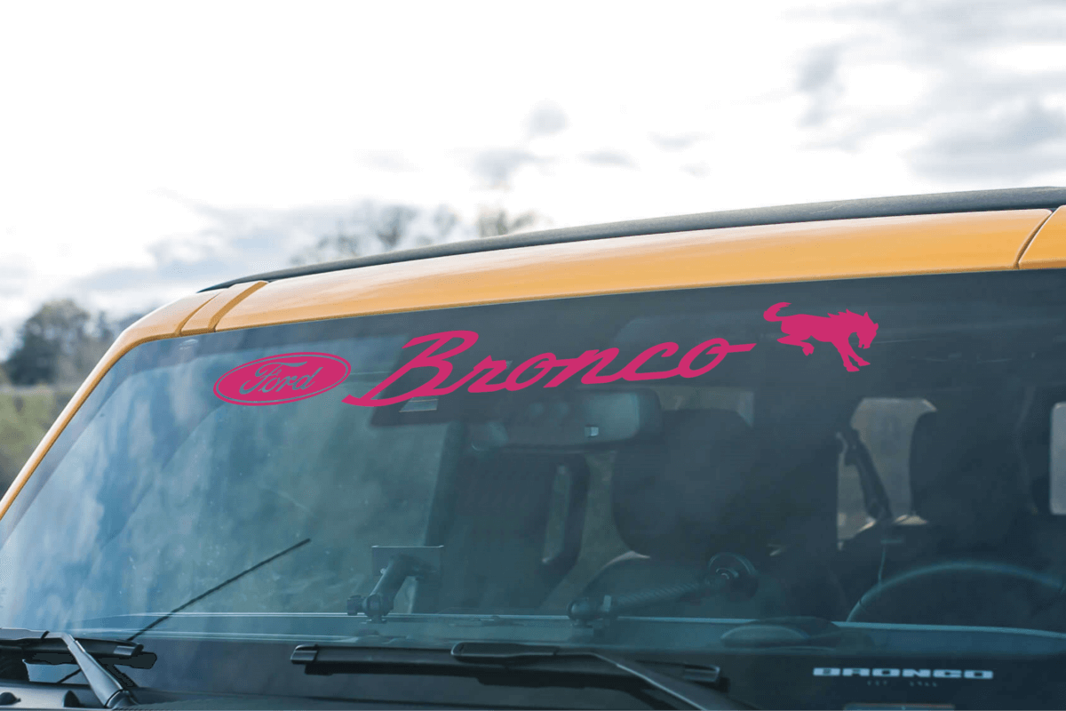Ford Bronco Horse Windshield Banner Decal - Image 5