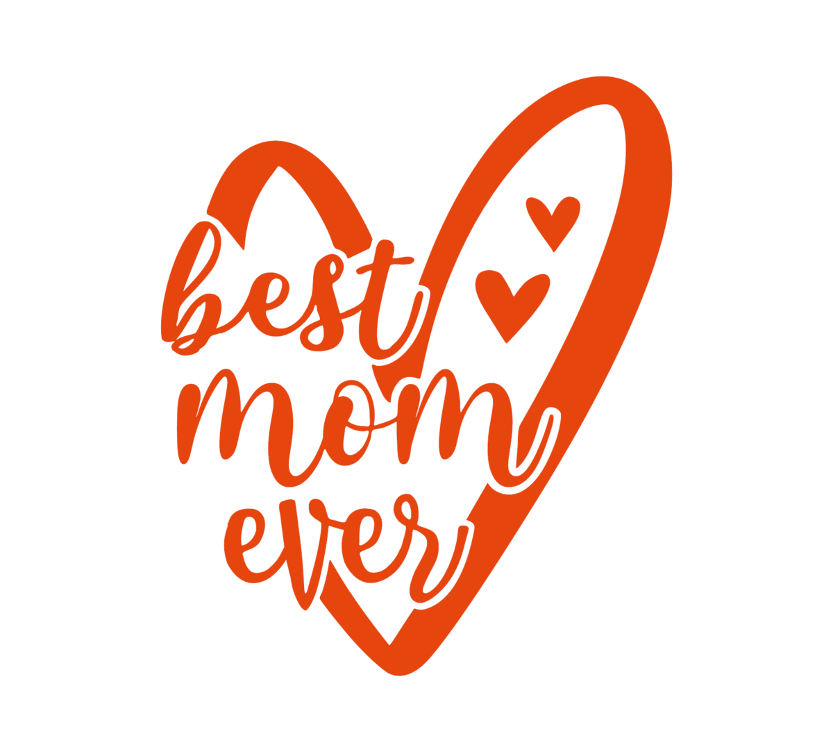 Best Mom Ever Heart Decal - Image 4