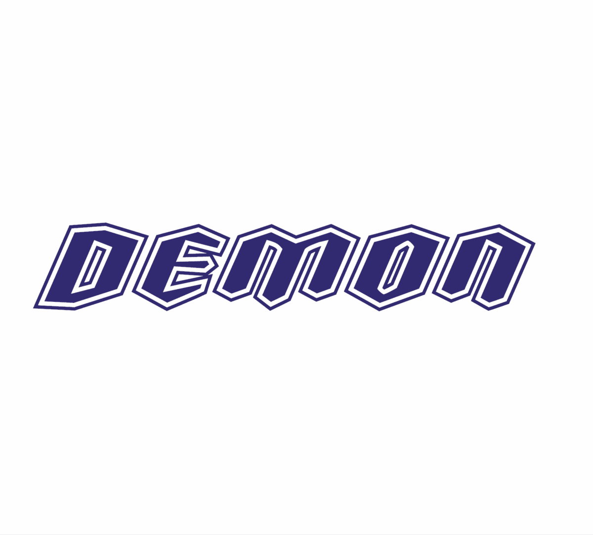 Classic Text Demon Decal - Image 3