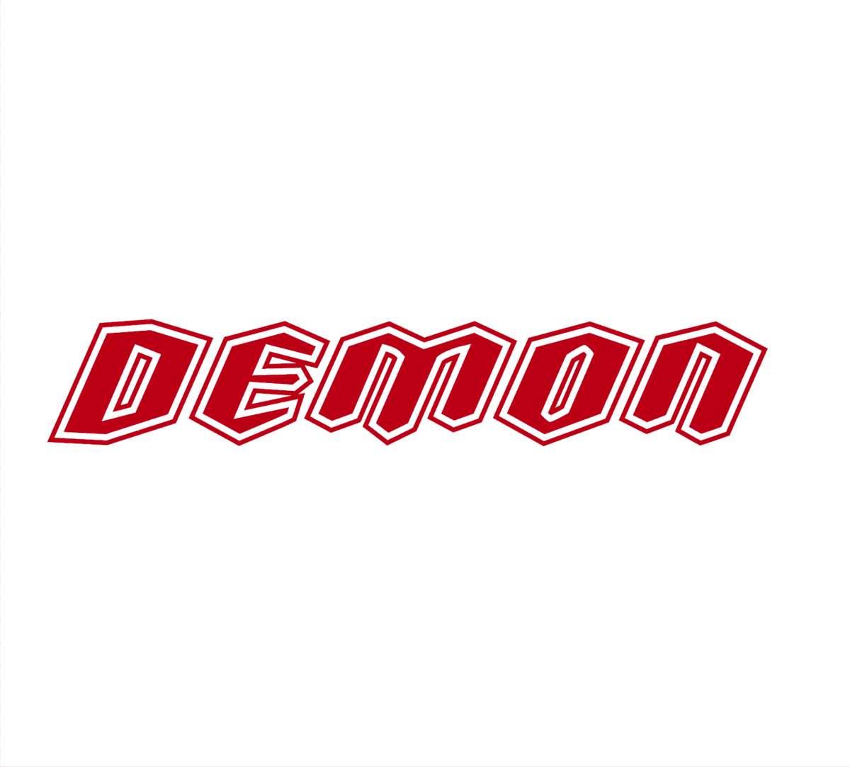 Classic Text Demon Decal - Image 4