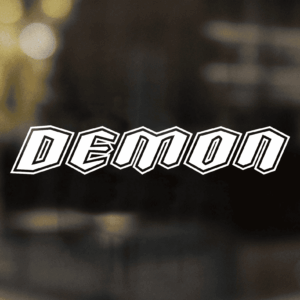 Classic Text Demon Decal
