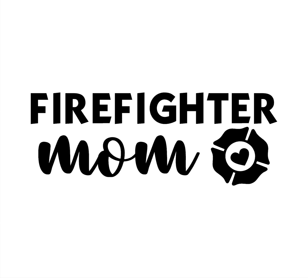 Firefighter Mom Decal - Image 2
