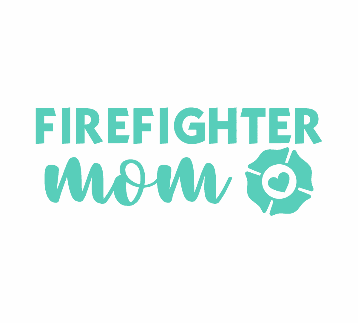 Firefighter Mom Decal - Image 4